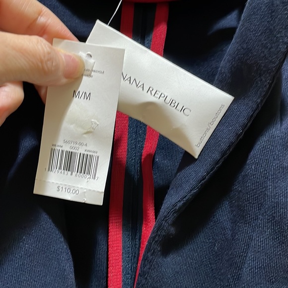 Banana Republic cotton navy blazer ( sz med) - Picture 3 of 13